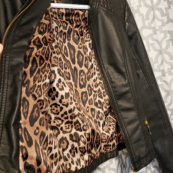 Faux Leather Jacket - Picture 4 of 10